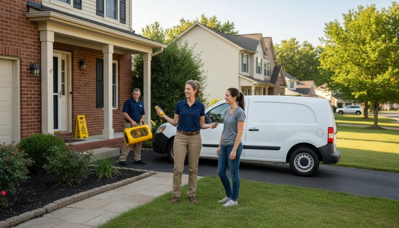 Residential water damage restoration in Krotz Springs, LA